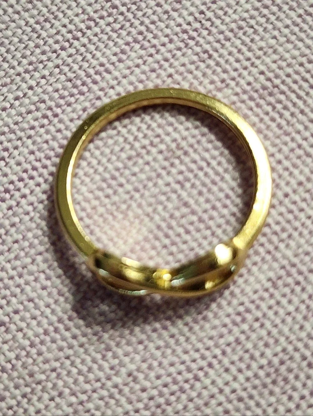 Goldtone Infinity Ring